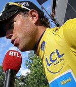Kim Kirchen au départ de la dixième étape du Tour de France 2008
